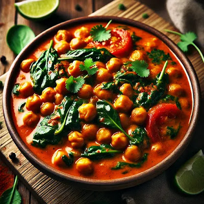 Chickpea and Spinach Curry Plant-Based Meals